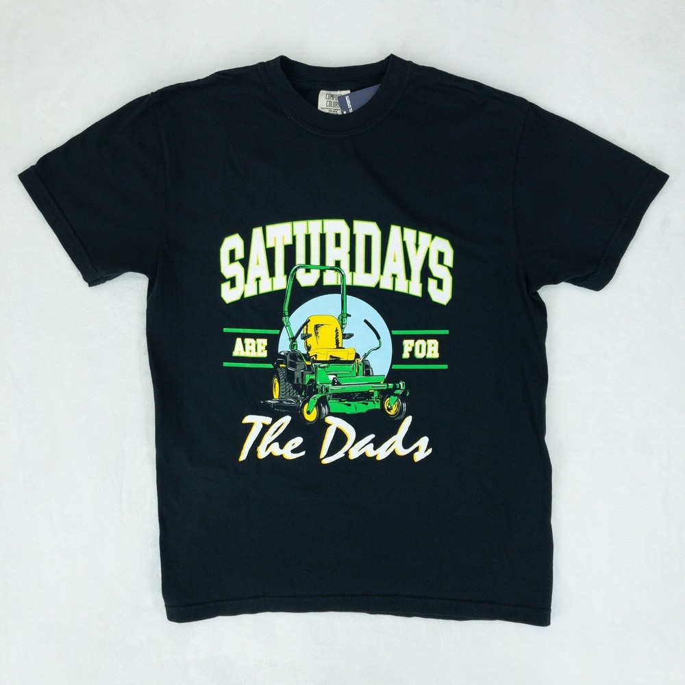 Barstool Sports T-Shirt Mens Medium Black Saturdays Are For‎ Dads Retro Graphic